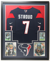 CJ Stroud Signed Texans Custom Framed Jersey Display (Beckett) at PristineAuction.com