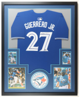 Vladimir Guerrero Jr. Signed Blue Jays Custom Framed Jersey Display (Beckett) at PristineAuction.com