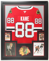 Patrick Kane Signed Blackhawks Custom Framed Jersey Display (Beckett) at PristineAuction.com