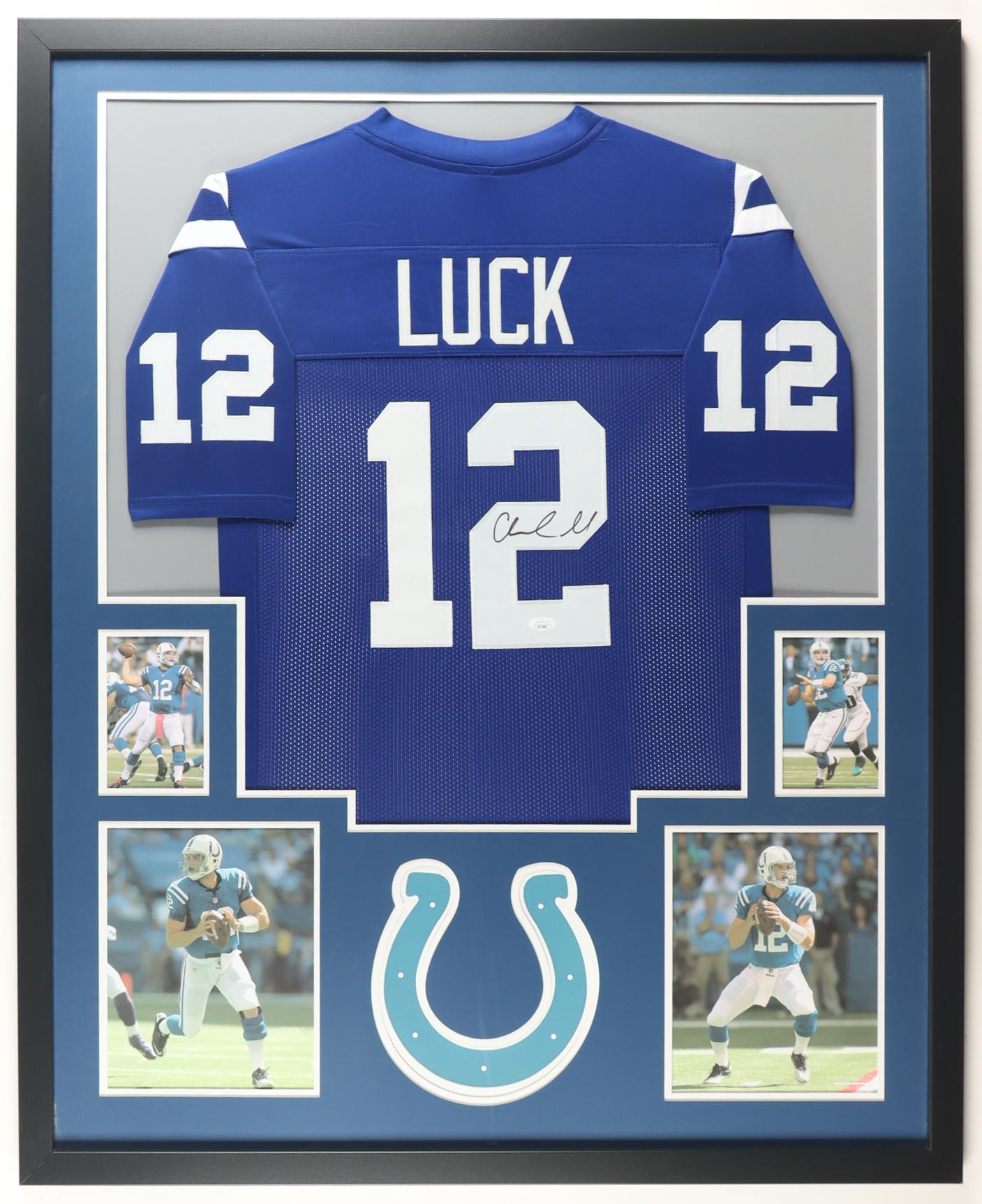 Andrew Luck Signed Colts Custom Framed Jersey Display (JSA) at PristineAuction.com Andrew Luck Signed Colts Custom Framed Jersey Display (JSA) at PristineAuction.com