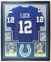 Andrew Luck Signed Colts Custom Framed Jersey Display (JSA) at PristineAuction.com