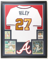 Austin Riley Signed Braves Custom Framed Jersey Display (JSA) at PristineAuction.com