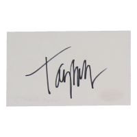 Tanya Roberts Signed 3x5 Cut (ACOA) at PristineAuction.com