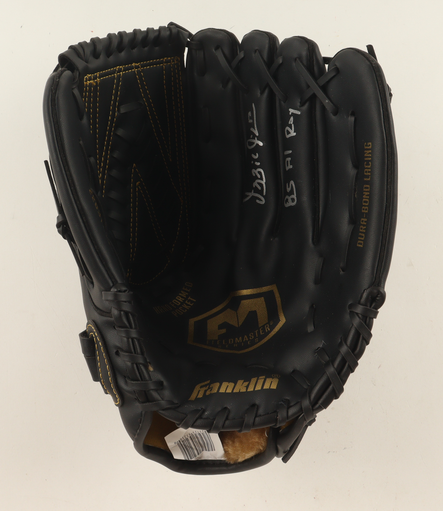 Ozzie Guillen Signed Franklin Baseball Glove Inscribed "85 AL ROY" (Schwartz) at PristineAuction.com Ozzie Guillen Signed Franklin Baseball Glove Inscribed "85 AL ROY" (Schwartz) at PristineAuction.com