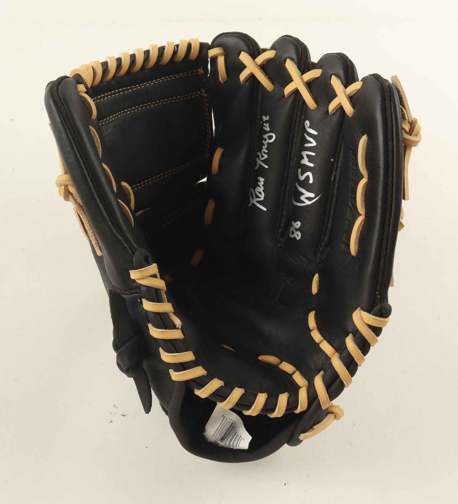 Ray Knight Signed Baseball Glove Inscribed "86 WS MVP" (Schwartz) at PristineAuction.com Ray Knight Signed Baseball Glove Inscribed "86 WS MVP" (Schwartz) at PristineAuction.com