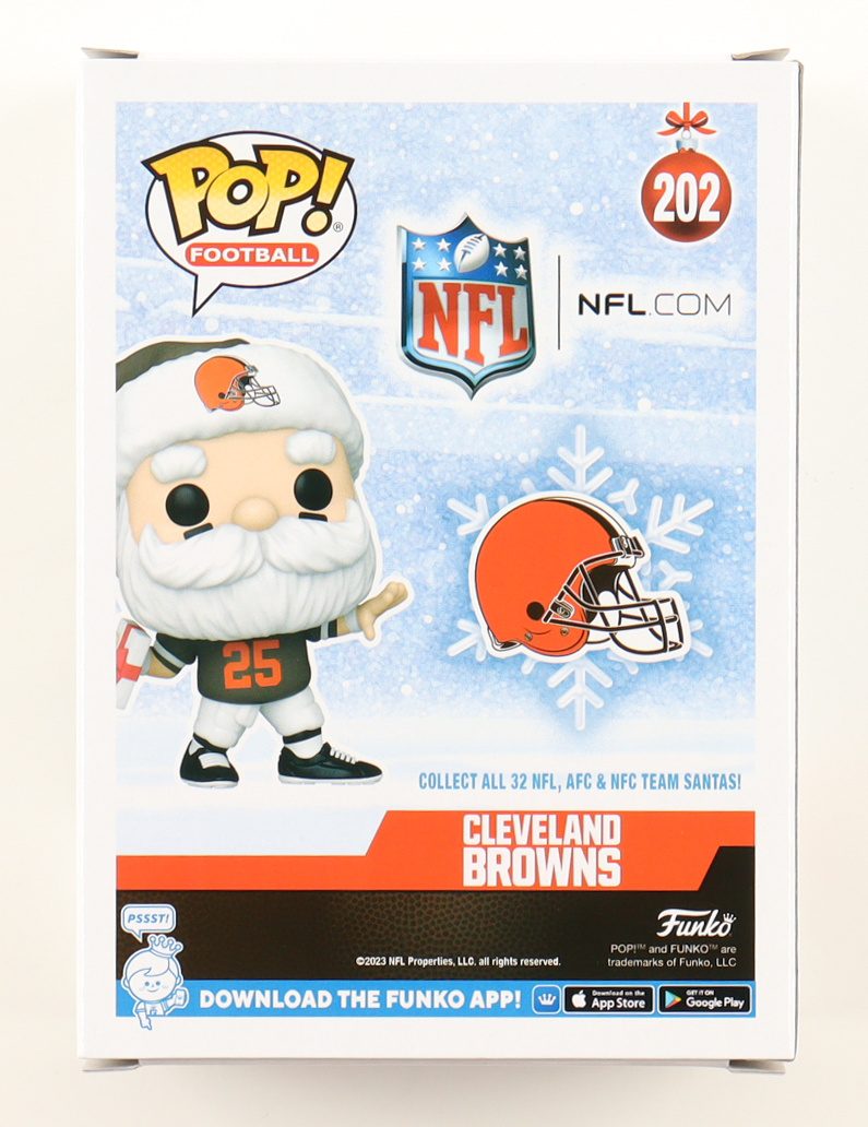 Joe Thomas Signed Browns #202 Browns Santa Funko Pop! Vinyl Figure (Schwartz) at PristineAuction.com Joe Thomas Signed Browns #202 Browns Santa Funko Pop! Vinyl Figure (Schwartz) at PristineAuction.com