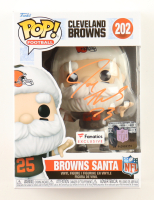 Joe Thomas Signed Browns #202 Browns Santa Funko Pop! Vinyl Figure (Schwartz) at PristineAuction.com