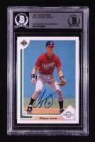 Chipper Jones Signed 1991 Upper Deck #55 RC (BGS) at PristineAuction.com