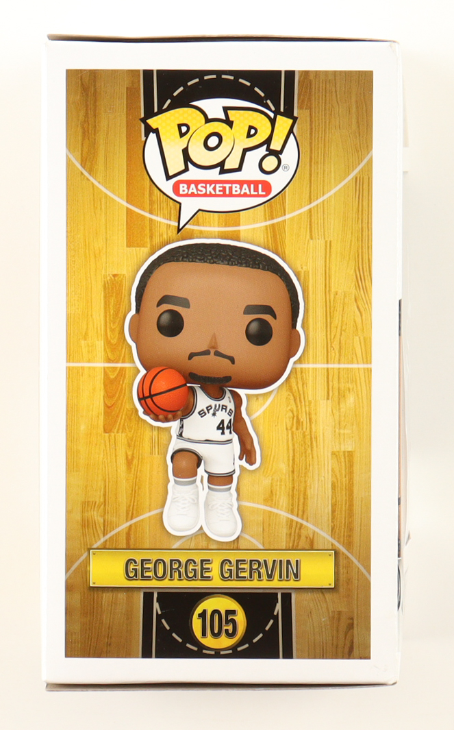 George Gervin Signed Spurs #105 Funko Pop! Vinyl Figure (Schwartz) at PristineAuction.com George Gervin Signed Spurs #105 Funko Pop! Vinyl Figure (Schwartz) at PristineAuction.com