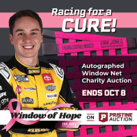 Window of Hope: Christopher Bell Signed #20 Driver Window Net at PristineAuction.com