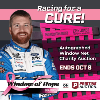 Window of Hope: Chris Buescher Signed #17 Driver Window Net at PristineAuction.com
