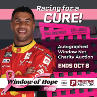 Window of Hope: Bubba Wallace Signed #23 Driver Window Net at PristineAuction.com