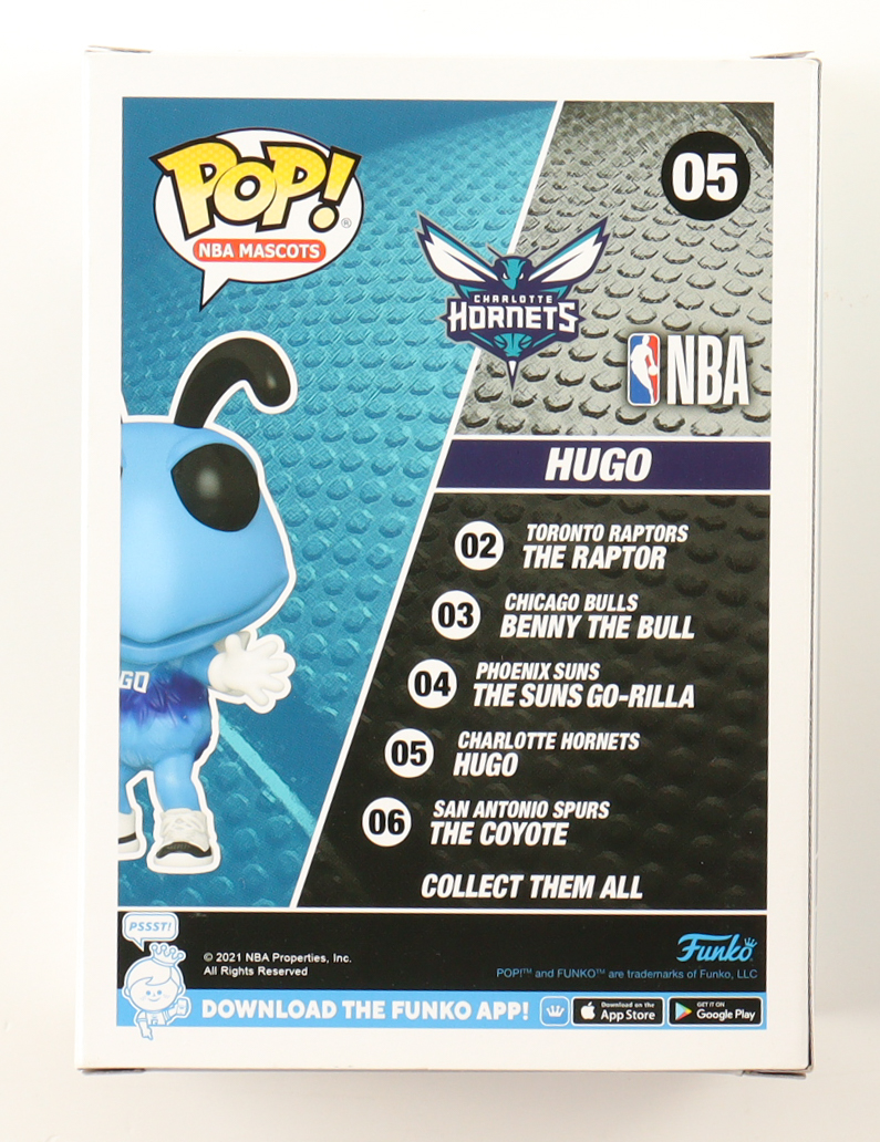 Larry Johnson Signed Hornets #05 Hugo Funko Pop! Vinyl Figure (Schwartz) at PristineAuction.com Larry Johnson Signed Hornets #05 Hugo Funko Pop! Vinyl Figure (Schwartz) at PristineAuction.com