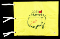 Jon Rahm Signed 2023 Masters Tournament Golf Pin Flag (PSA) at PristineAuction.com