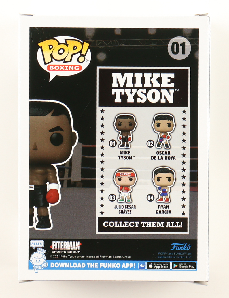Mike Tyson Signed #01 Funko Pop! Vinyl Figure (Schwartz) at PristineAuction.com Mike Tyson Signed #01 Funko Pop! Vinyl Figure (Schwartz) at PristineAuction.com