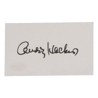 Buddy Hackett Signed 3x5 Cut (ACOA) at PristineAuction.com
