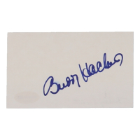 Buddy Hackett Signed 3x5 Cut (ACOA) at PristineAuction.com