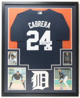 Miguel Cabrera Signed Tigers Custom Framed Jersey Display (Beckett) at PristineAuction.com