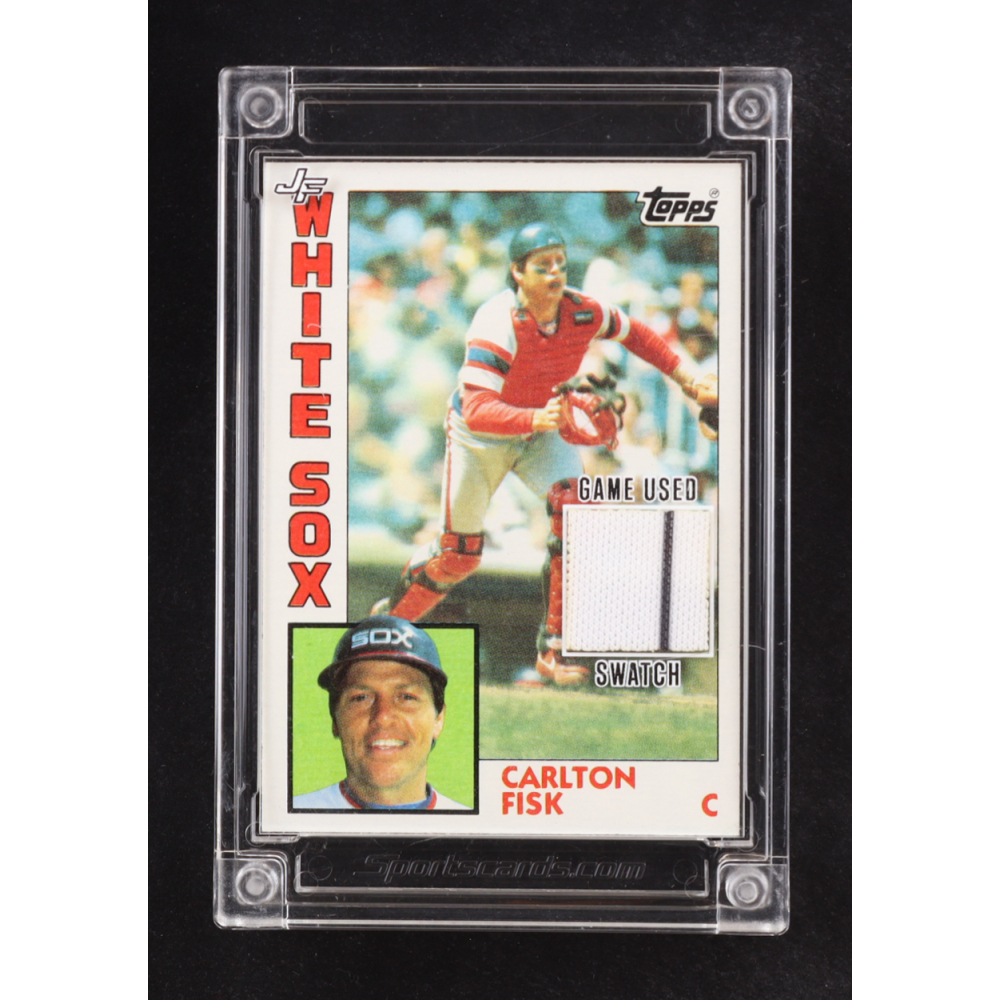 Carlton Fisk 2024 Jersey Fusion Game Used Swatch Topps #CF91 at PristineAuction.com