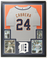 Miguel Cabrera Signed Tigers Custom Framed Jersey Display (Beckett) at PristineAuction.com