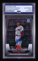 Masataka Yoshida Signed 2023 Bowman Chrome #75 RC (PSA Authentic) at PristineAuction.com