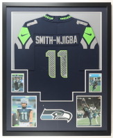 Jaxson Smith-Njigba Signed Seahawks Custom Framed Jersey Display (Beckett) at PristineAuction.com