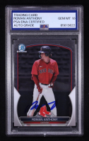 Roman Anthony Signed 2023 Bowman Chrome Prospects #BCP220 RC (PSA Authentic | Auto 10) at PristineAuction.com