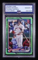 Roman Anthony Signed 2024 Bowman Prospects Neon Green #BP22 #311/399 RC (PSA Authentic | Auto 10) at PristineAuction.com