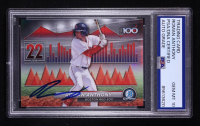 Roman Anthony Signed 2024 Bowman Chrome Scouts Top 100 #BTP22 RC (PSA Authentic | Auto 10) at PristineAuction.com