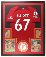 Harvey Elliott Signed Liverpool Custom Framed Jersey Display (Beckett) at PristineAuction.com