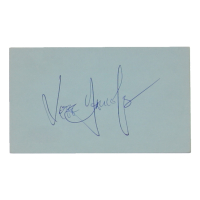 Jeff Daniels Signed 3x5 Cut (ACOA) at PristineAuction.com