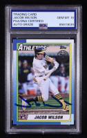 Jacob Wilson Signed 2025 Topps '90 Topps #T9029 RC (PSA Authentic | Auto 10) at PristineAuction.com