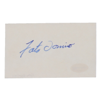 Fats Domino Signed 3x5 Cut (ACOA) at PristineAuction.com