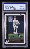 Jacob Wilson Signed 2025 Topps #314 RC (PSA Authentic | Auto 10) at PristineAuction.com