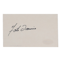 Fats Domino Signed 3x5 Cut (ACOA) at PristineAuction.com
