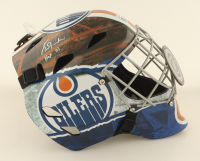 Grant Fuhr Signed Oilers Full-Size Goalie Mask Inscribed "HOF 03" (Schwartz) at PristineAuction.com