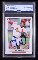 Luke Weaver Signed 2014 Bowman Draft #DP23 RC (PSA Authentic) at PristineAuction.com
