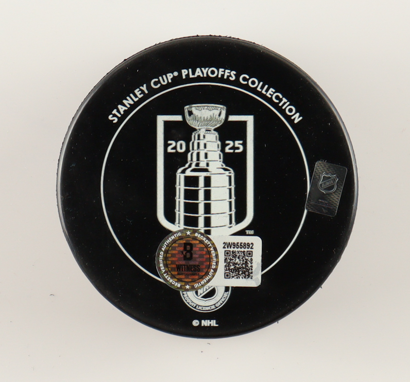 Aleksander Barkov Signed Panthers 2025 Stanley Cup Champions Logo Hockey Puck (Beckett) at PristineAuction.com Aleksander Barkov Signed Panthers 2025 Stanley Cup Champions Logo Hockey Puck (Beckett) at PristineAuction.com
