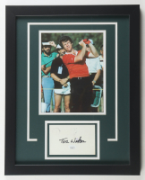 Tom Watson Signed Custom Framed Index Card Display (JSA) at PristineAuction.com