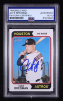 Alex Bregman Signed 2023 Topps Heritage #370 (PSA Authentic) at PristineAuction.com