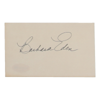 Barbara Eden Signed 3x5 Cut (ACOA) at PristineAuction.com