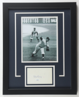Don Larsen Signed Yankees Custom Framed Index Card Display (JSA) at PristineAuction.com