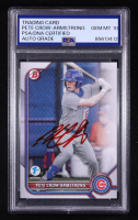 Pete Crow-Armstrong Signed 2022 Bowman 1st Edition #BPPF102 RC (PSA Authentic | Auto 10) at PristineAuction.com