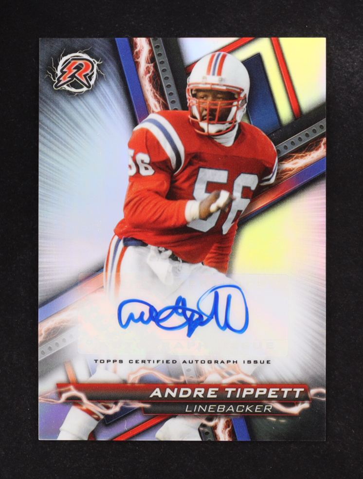 Andre Tippett 2024 Topps Resurgence Signatures Card Autograph #RA-AT at PristineAuction.com Andre Tippett 2024 Topps Resurgence Signatures Card Autograph #RA-AT at PristineAuction.com