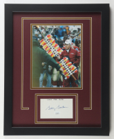 Bobby Bowden Signed FSU Seminoles Custom Framed Index Card Display (JSA) at PristineAuction.com