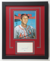 Stan Musial Signed Cardinals Custom Framed Index Card Display (JSA) at PristineAuction.com