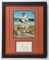 Brooks Robinson Signed Orioles Custom Framed Index Card Display (JSA) at PristineAuction.com
