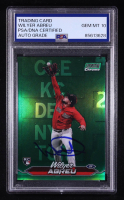 Wilyer Abreu Signed 2024 Stadium Club Chrome Green Refractors #56 RC (PSA Authentic | Auto 10) at PristineAuction.com
