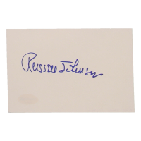 Russell Johnson Signed 4x6 Cut (ACOA) at PristineAuction.com