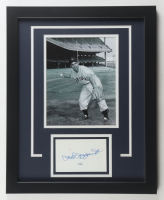 Phil Rizzuto Signed Yankees Custom Framed Index Card Display (JSA) at PristineAuction.com
